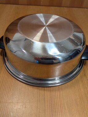TowneCraft Chefs Ware DOME LID ONLY 8.5" Stainless Steel for Pot Pan Skillet VGC